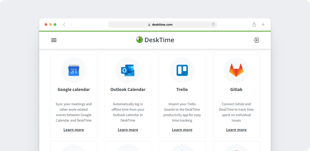 DeskTime integration