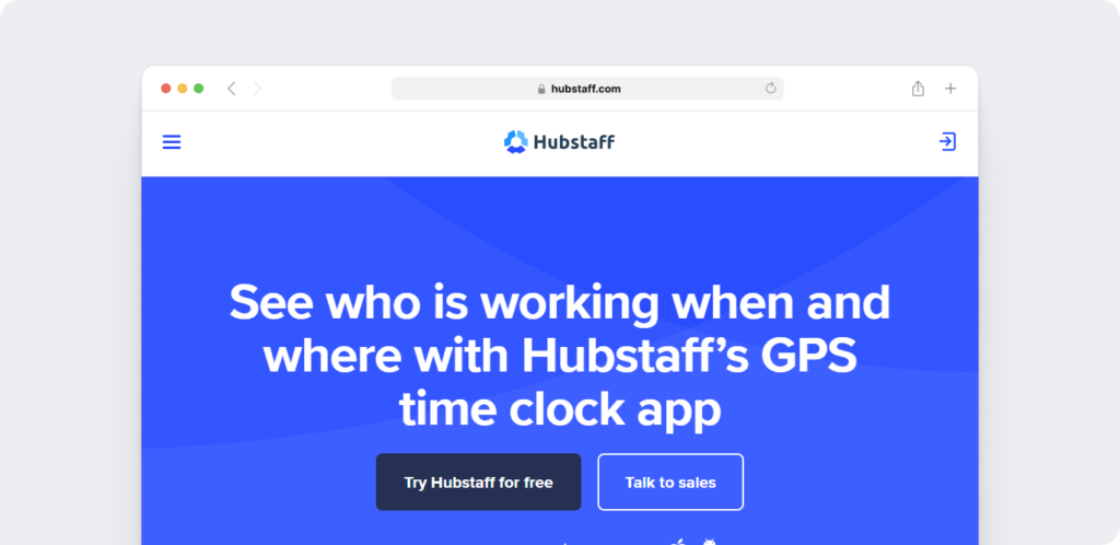 Hubstaff time tracking