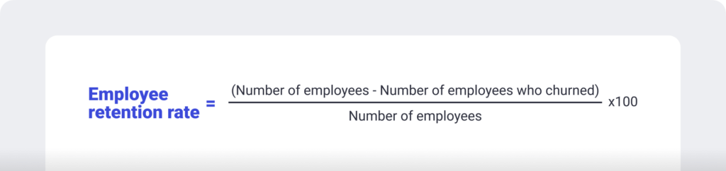 Employee retention rate