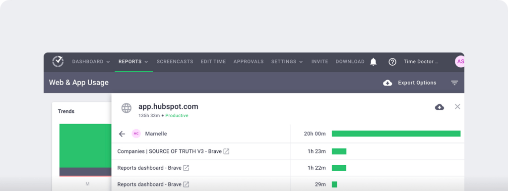 Time Doctor Integrates hubspot