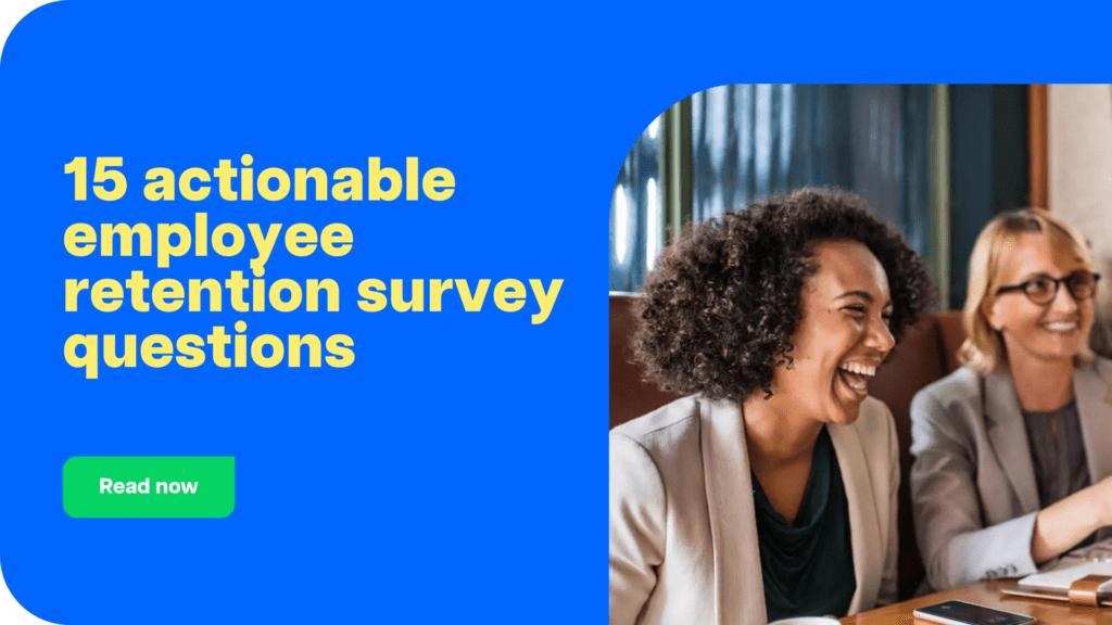 15 actionable employee retention survey questions CTA