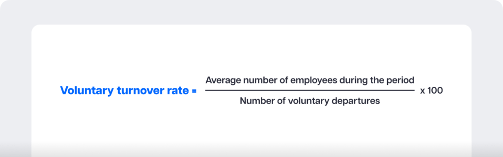 Voluntary turnover rate