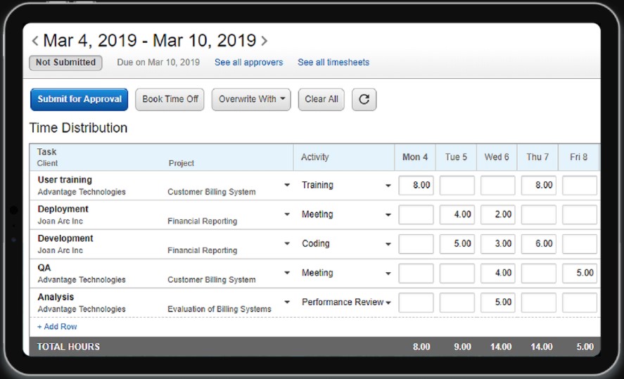 Replicon Time Billing Software