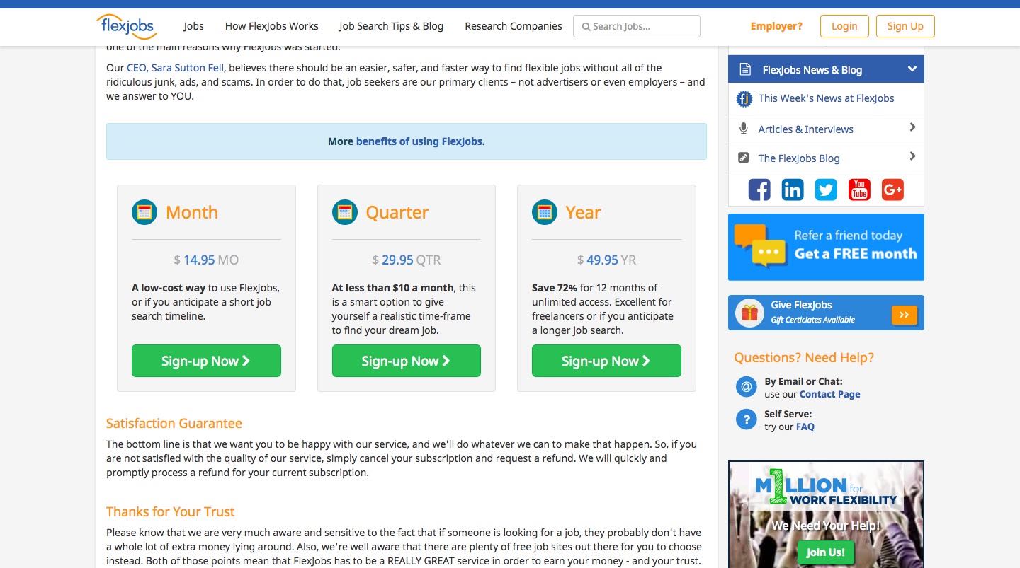 flexjobs pricing