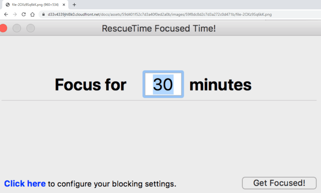 Rescuetime Focused Time Tracking