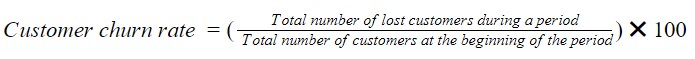 Customer churn rate
