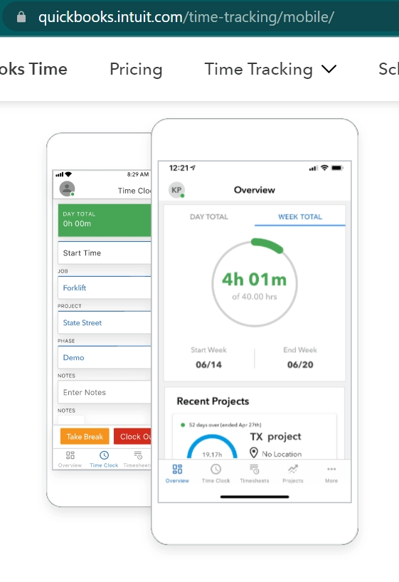 Quickbooks Time Android App