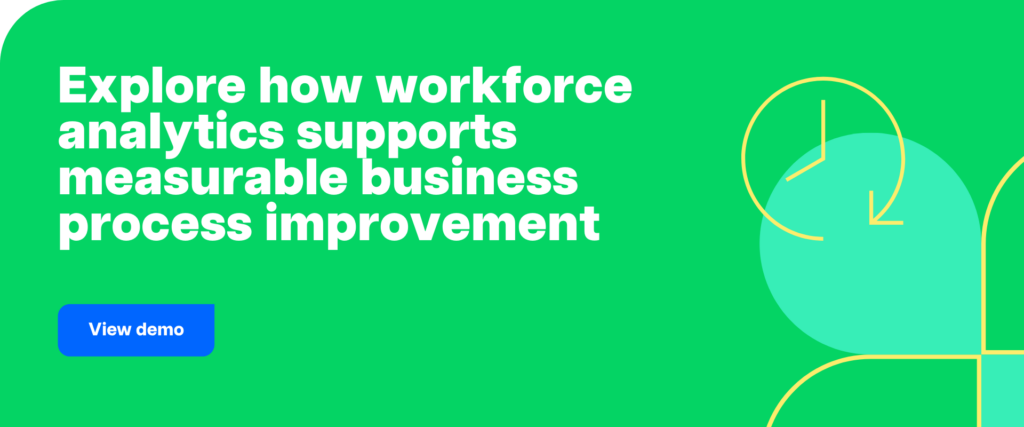 Explore how workforce analytics supports measurable business process improvement