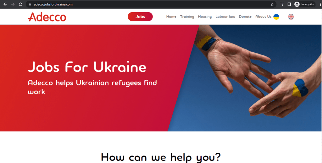 Adecco Jobs for Ukraine
