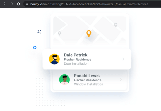 hourly app Geo-fencing Settings