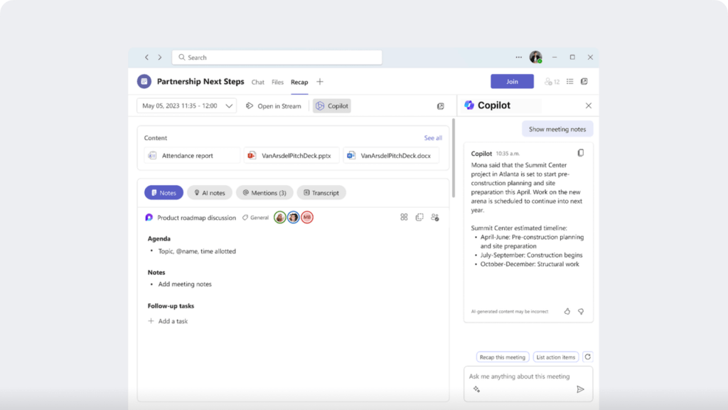 Microsoft Teams Copilot 