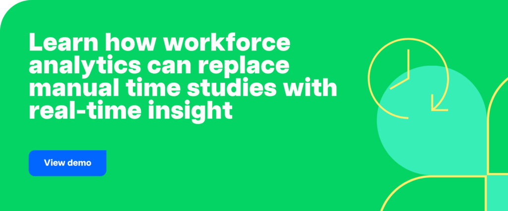 Learn how workforce analytics can replace manual time studies with real-time insight