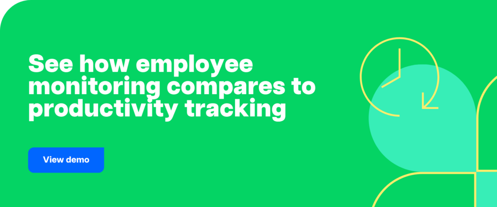 See how employee monitoring compares to productivity tracking