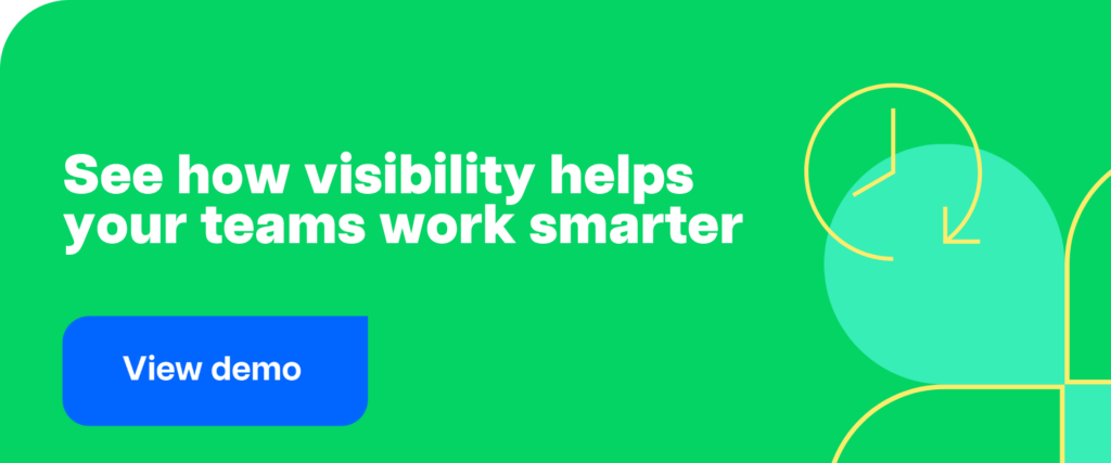 See how visibility helps your teams work smarter