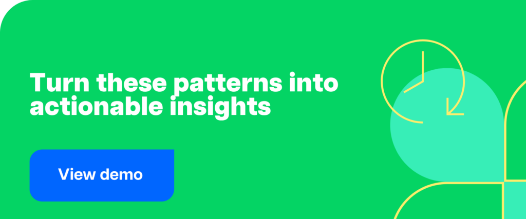 Turn these patterns into actionable insights 1