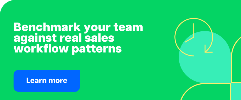Benchmark your team against real sales workflow patterns